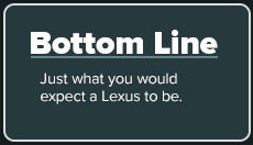 Lexus ES 350 bottom line